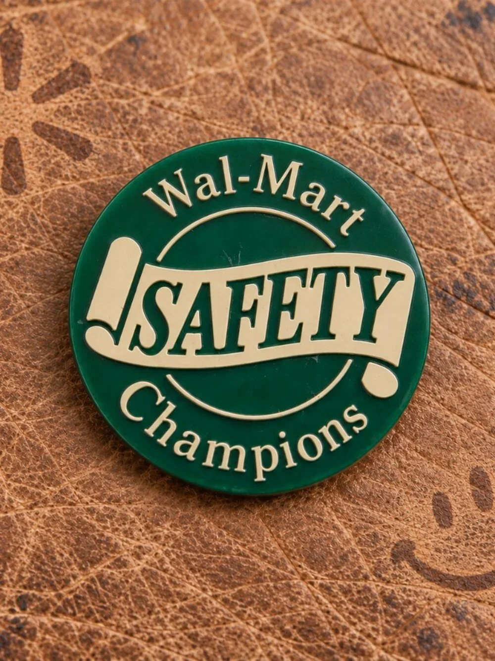 WalMart Wal-Mart Safety Champions Vintage Lapel Pin - Discount Store Employee